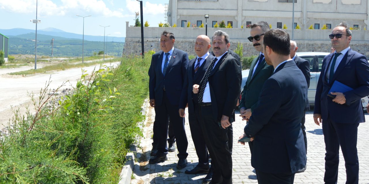 Havza OSB'de incelemelerde bulundu