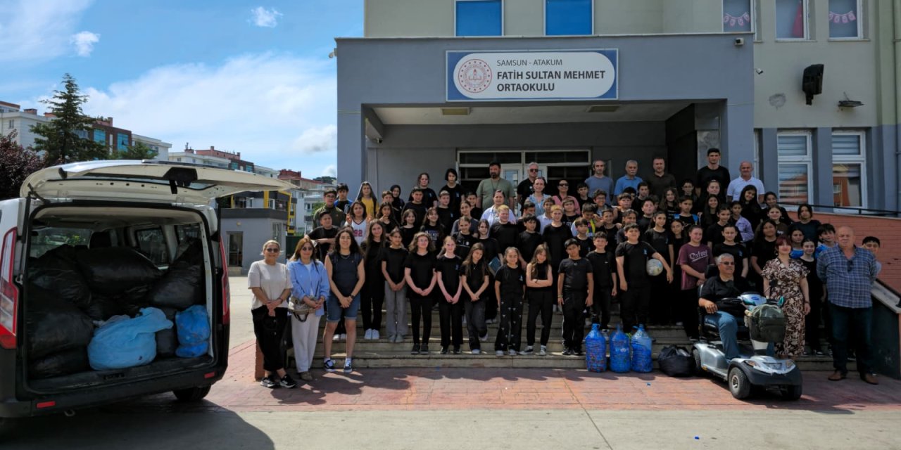 Samsun'da mavi kapak kampanyası düzenlendi