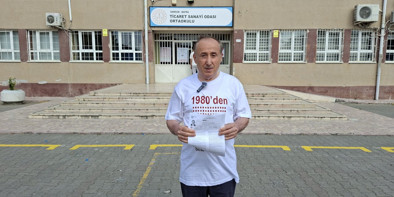 45. kez üniversite sınavına girdi