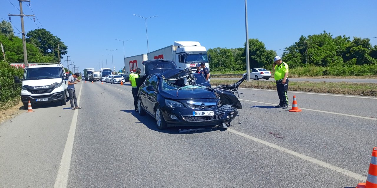 Trafik kazasında 1 kişi ağır yaralandı