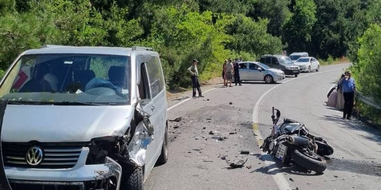 Kazada motosiklet sürücüsü hayatını kaybetti