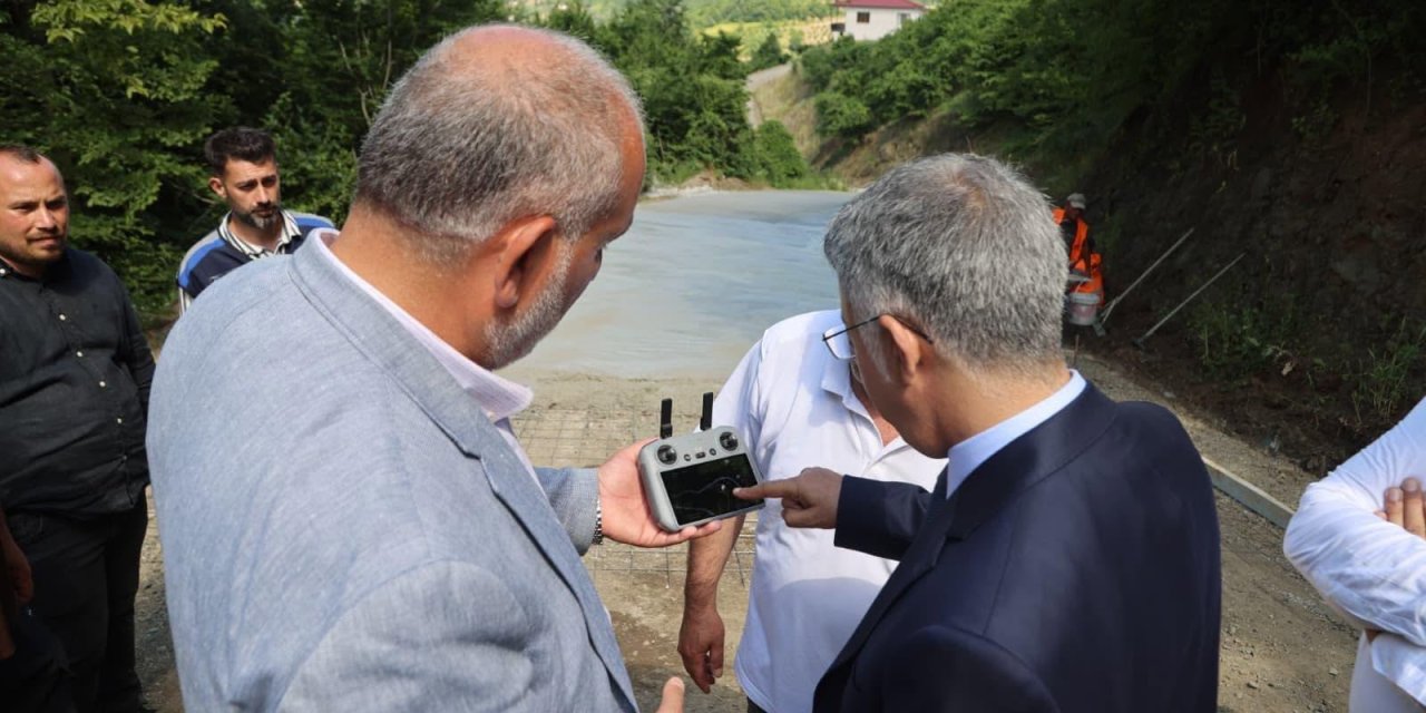 Yürütülen çalışmaları yerinde inceledi