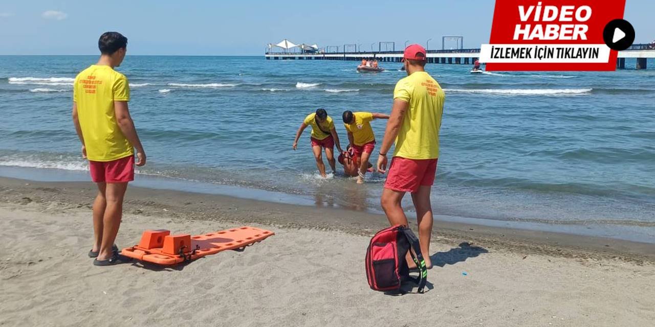 Samsun’da rip akıntısına karşı tatbikat