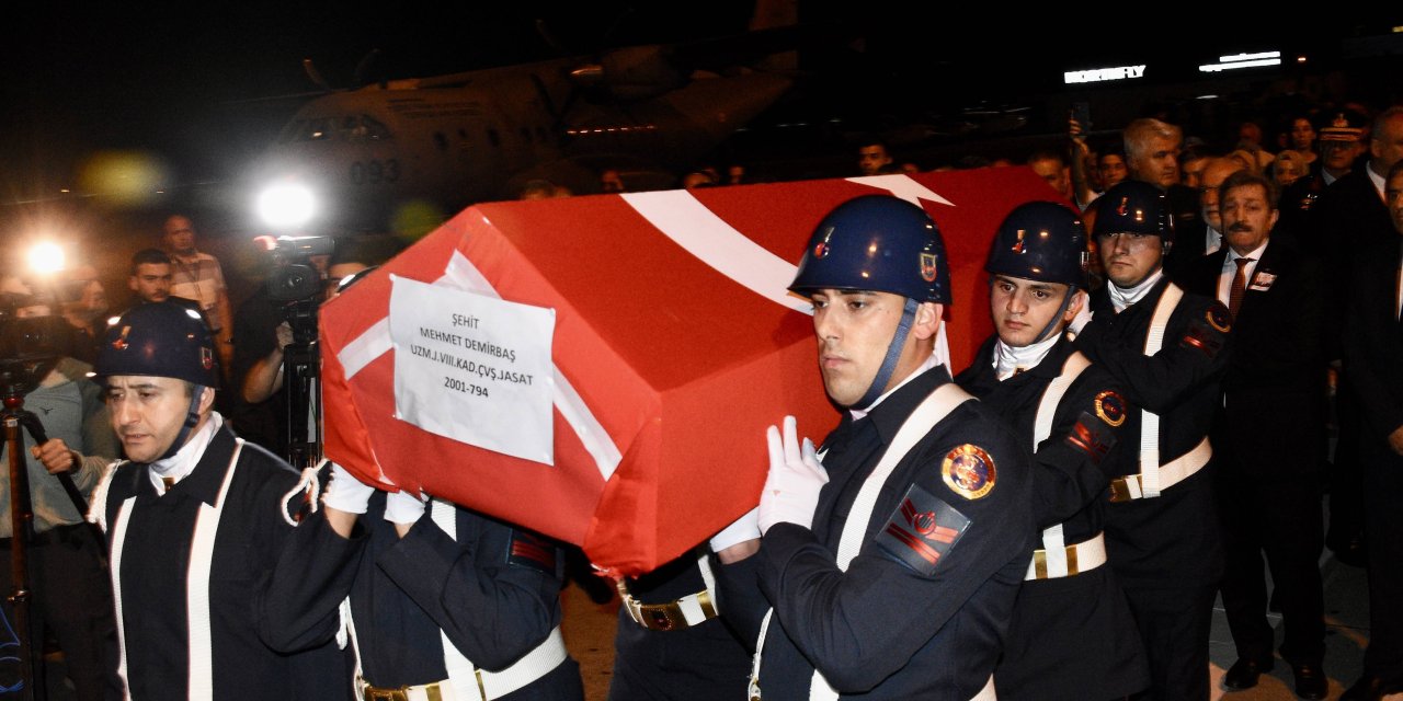 Şehit uzman çavuşun cenazesi memleketi Samsun'a getirildi