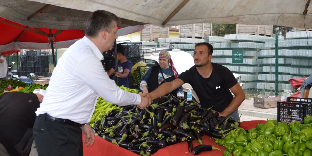 Kaymakam Serin esnaf ve vatandaşlarla buluştu