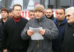 Dolmuşçular ihaleye tepki gösterdi
