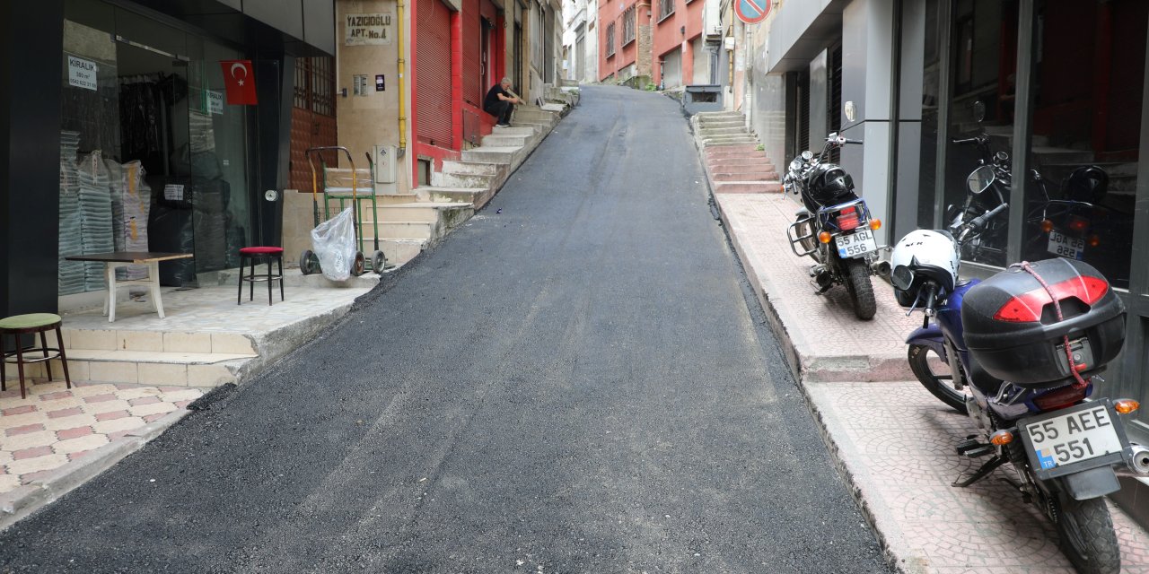 Cingöz Sokak’ta yol çalışmaları tamamlandı