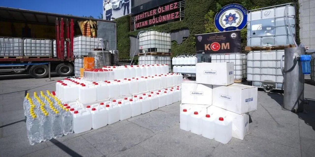 500 bin litre sahte ve kaçak içki ele geçirildi