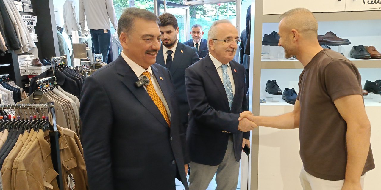 AK Parti heyetinden Samsun esnafına ziyaret