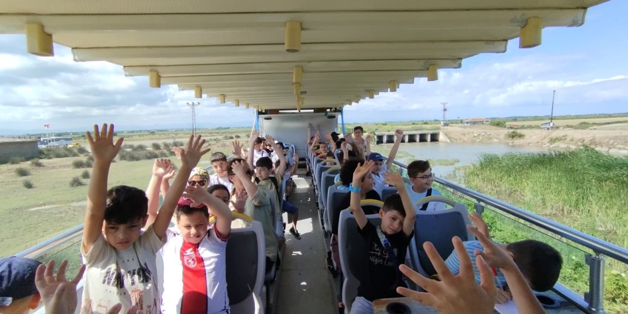 Samsun'da öğrenciler Kızılırmak Deltası'nı gezdi