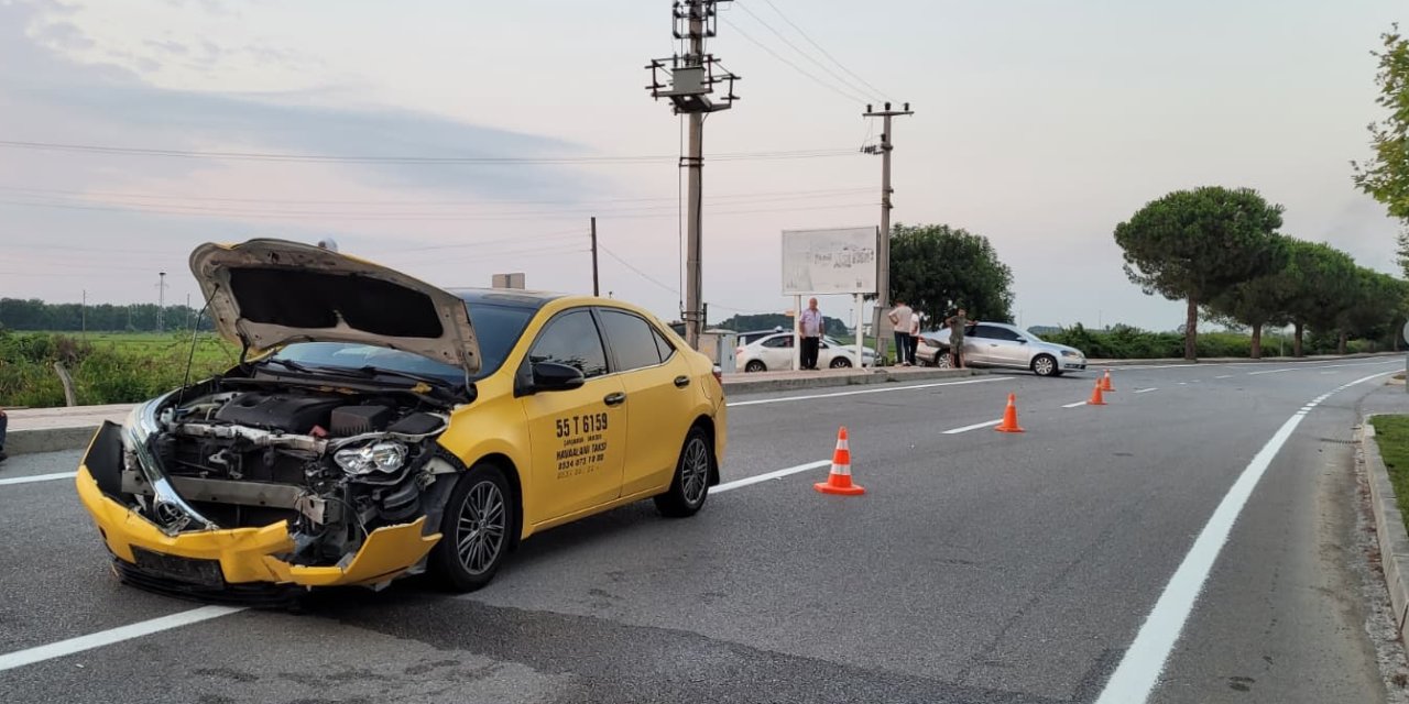 Trafik kazasında 2 kişi yaralandı