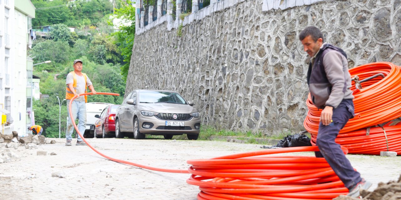 Canik'te 20 bin hane fiber internete kavuşuyor