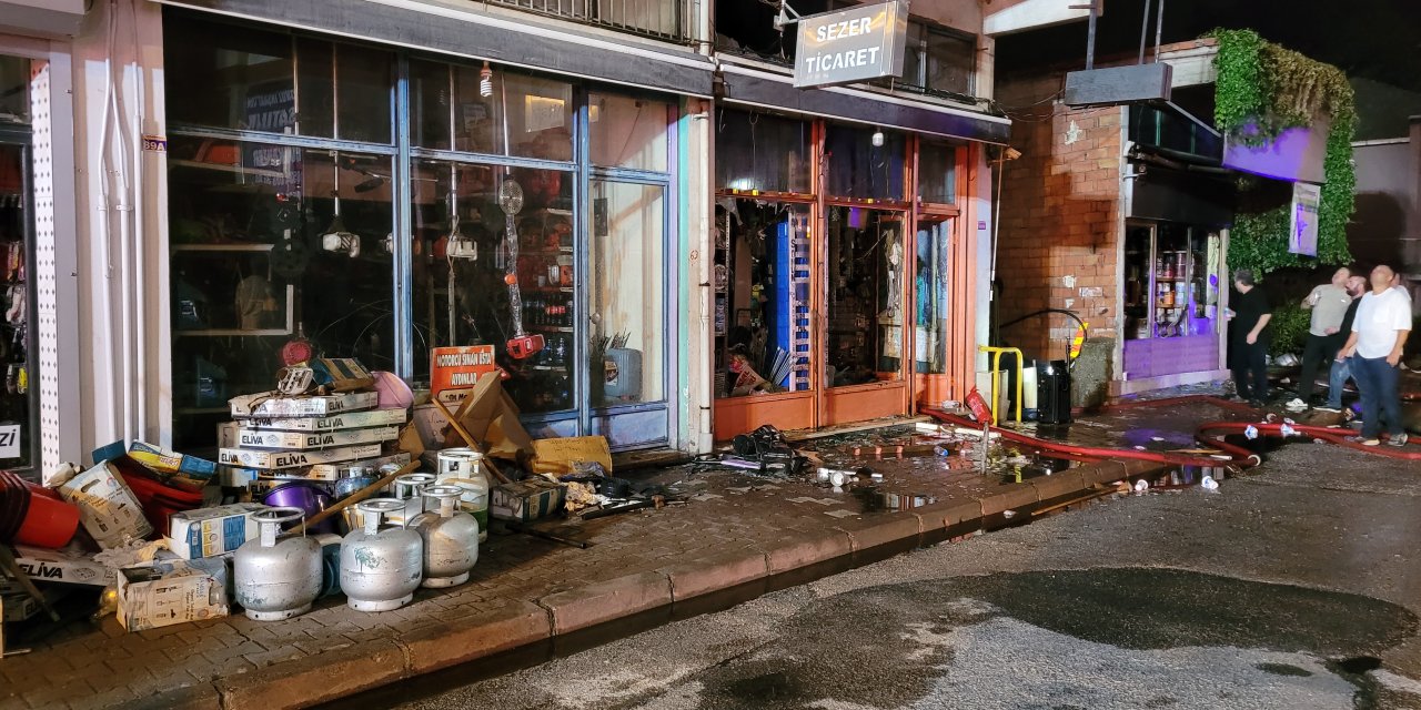 Samsun'da tüp deposunda çıkan yangın söndürüldü