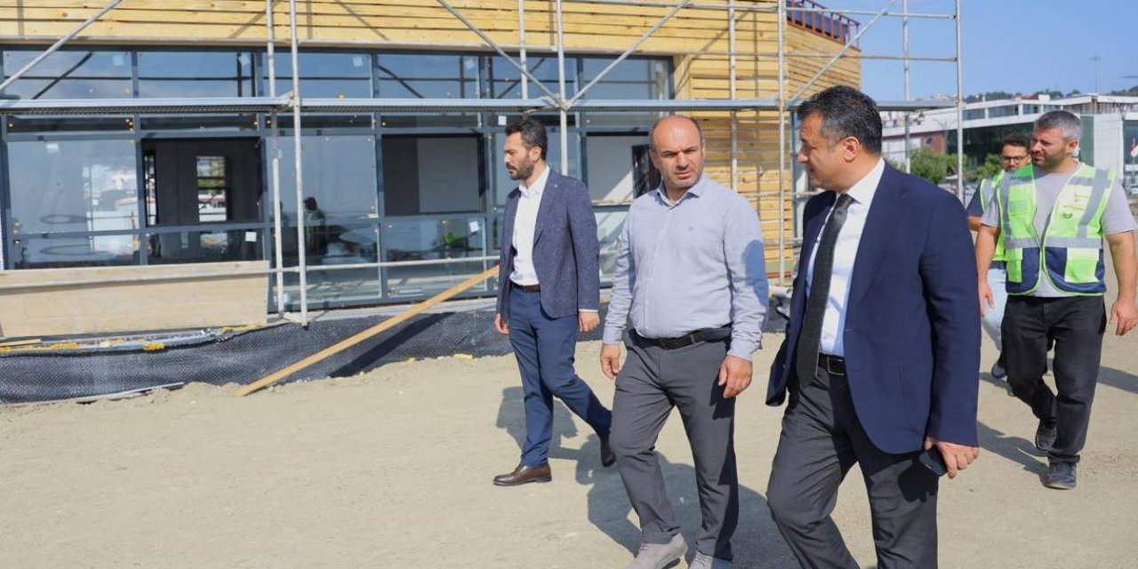 Balık Restoranı çalışmaları devam ediyor