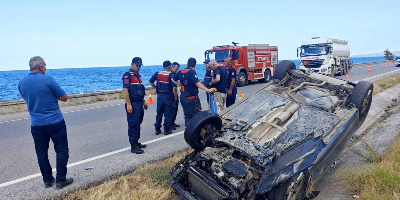 Trafik kazasında 3 kişi yaralandı