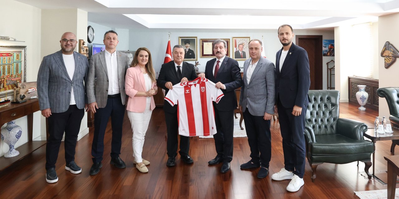 Samsunspor'dan Vali Orhan Tavlı'ya ziyaret