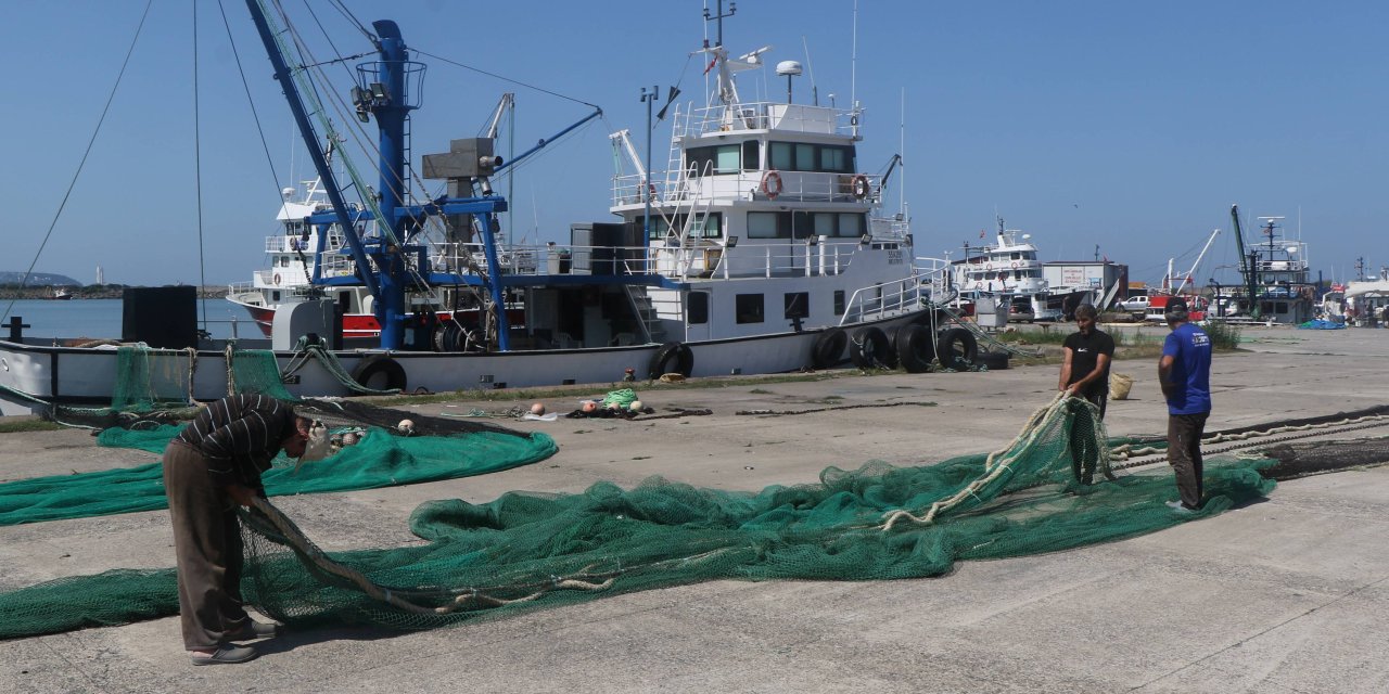 Samsun'da balıkçılar yeni sezona hazır