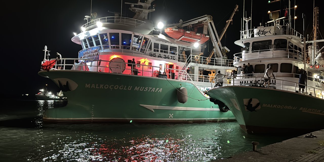 Samsun'da balıkçılar denize açıldı