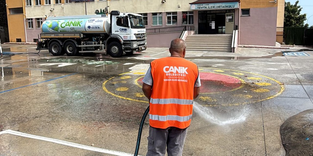 Canik'te okullar yeni eğitim yılına hazırlanıyor