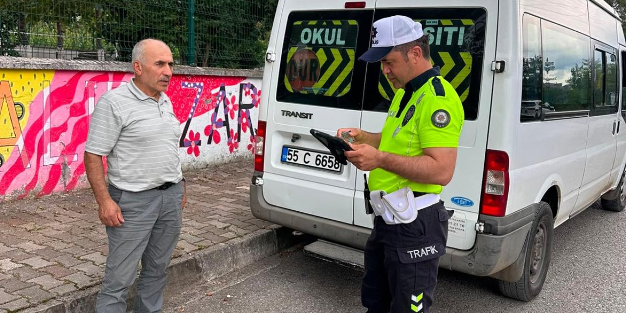 Okul servislerine yönelik denetim yapıldı