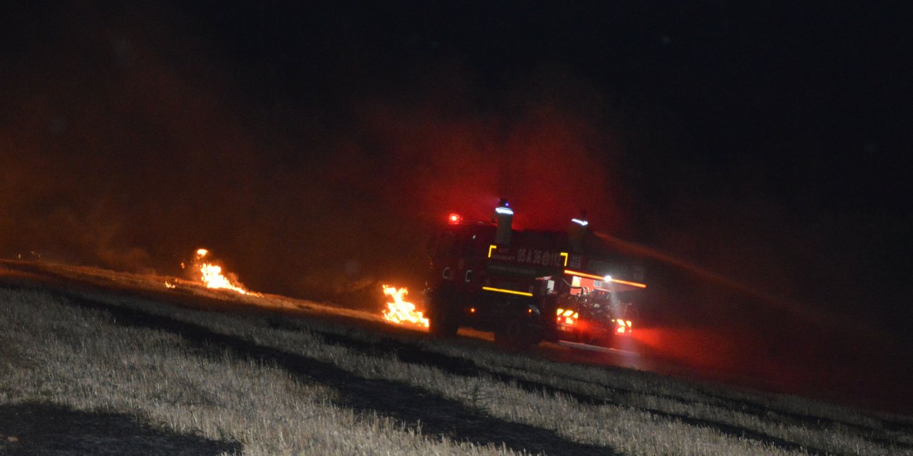 Yangında yaklaşık 150 dekar tarım arazisi zarar gördü