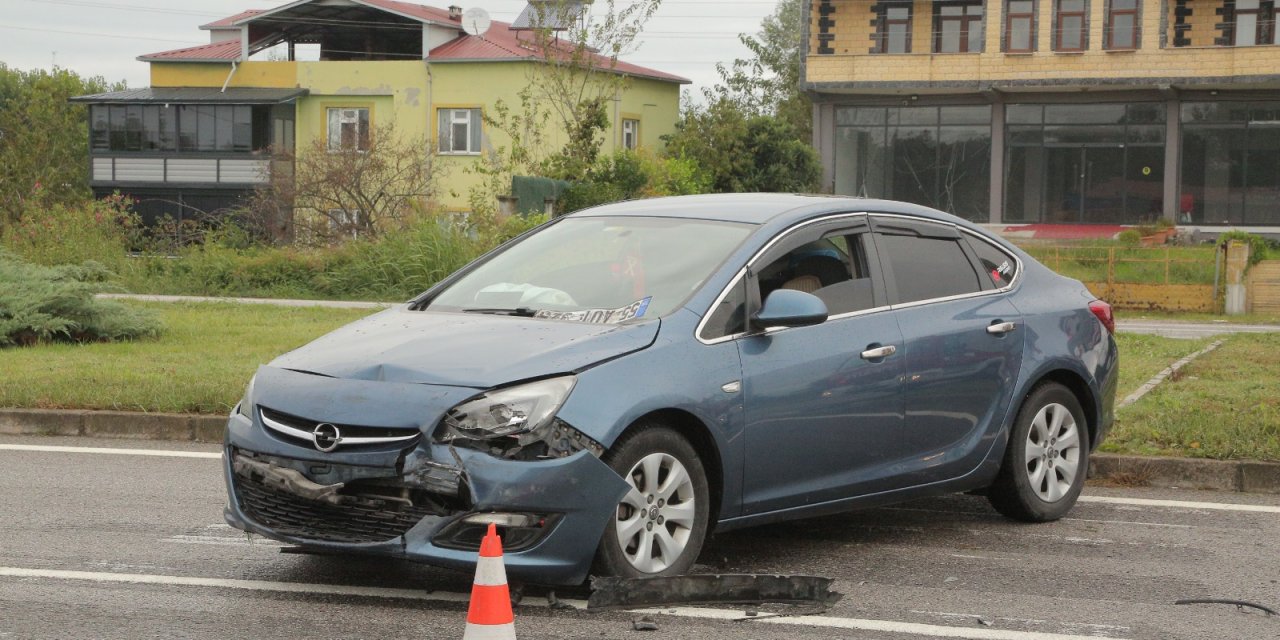 Çarşamba’da trafik kazası : 1 yaralı