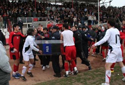 Maç sonunda olaylar çıktı