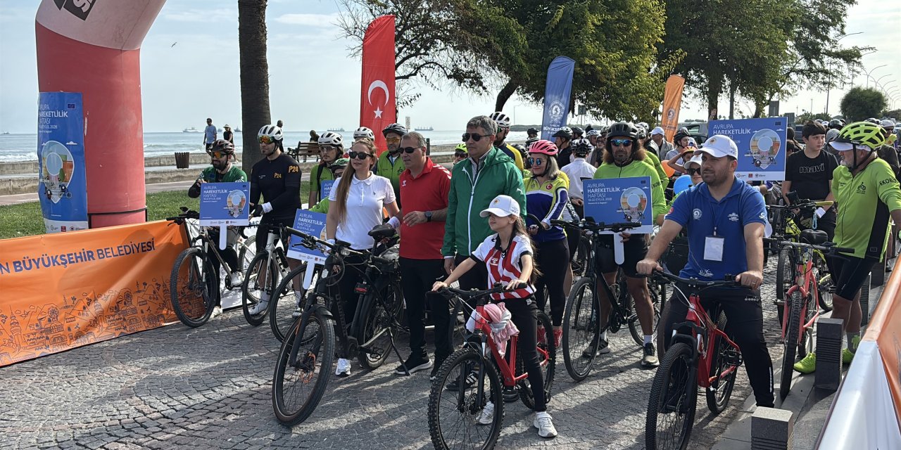 Samsun'da bisiklet sürüşü ve yürüyüş etkinliği düzenlendi