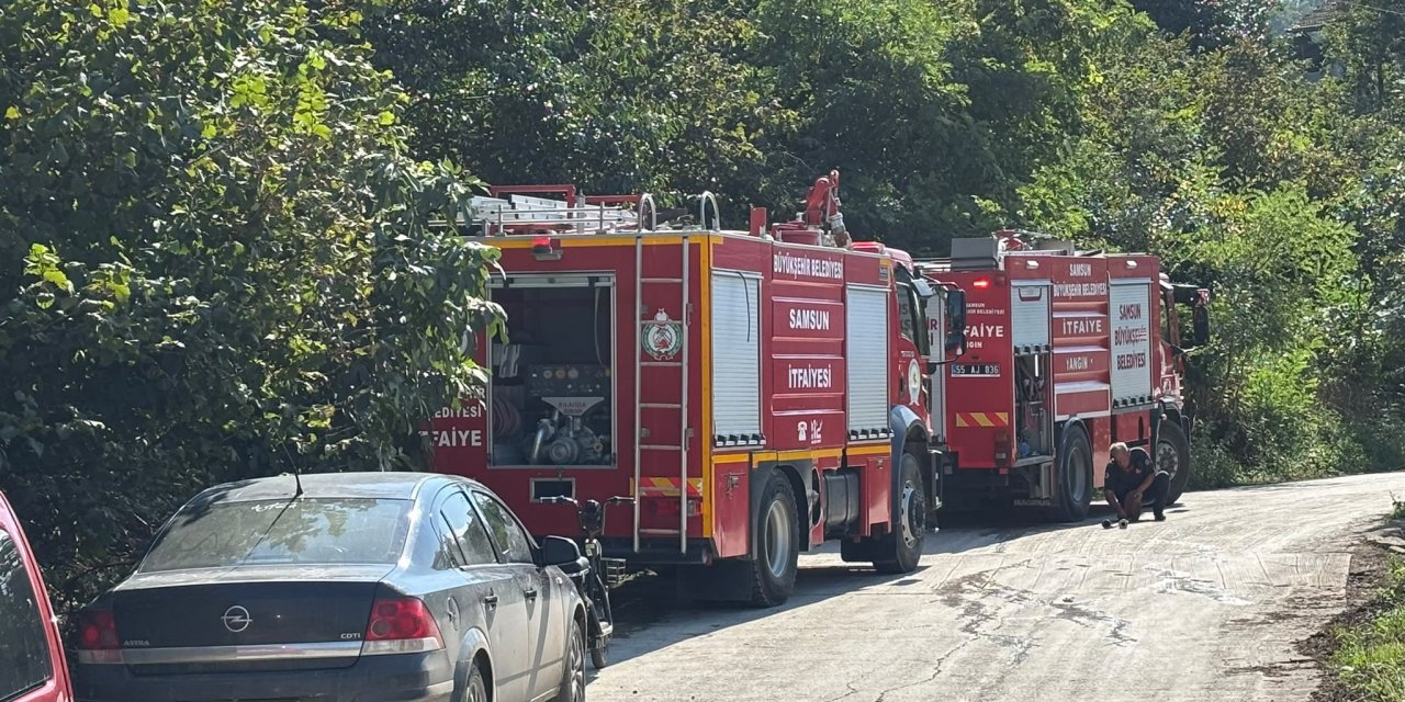 Fndık evinde çıkan yangın söndürüldü