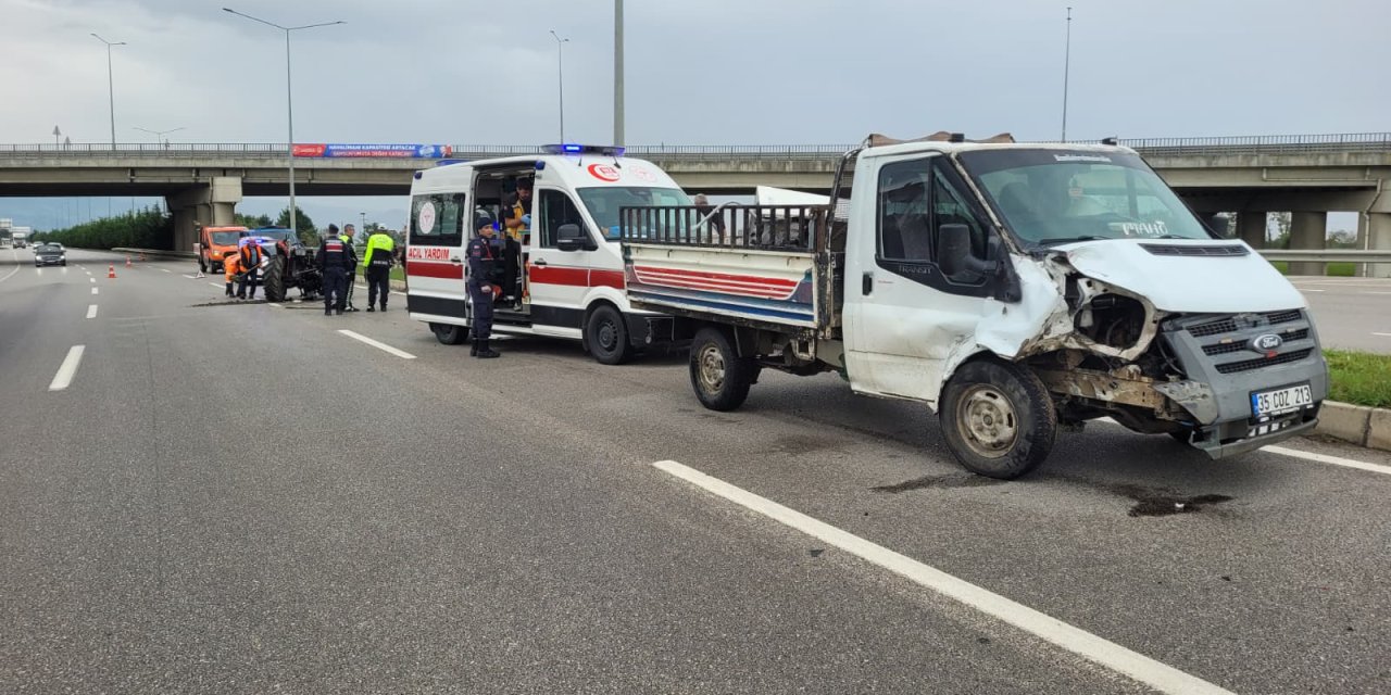 Trafik kazasında 2 kişi yaralandı