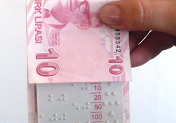 Görme engelliler 'Para Ölçer'