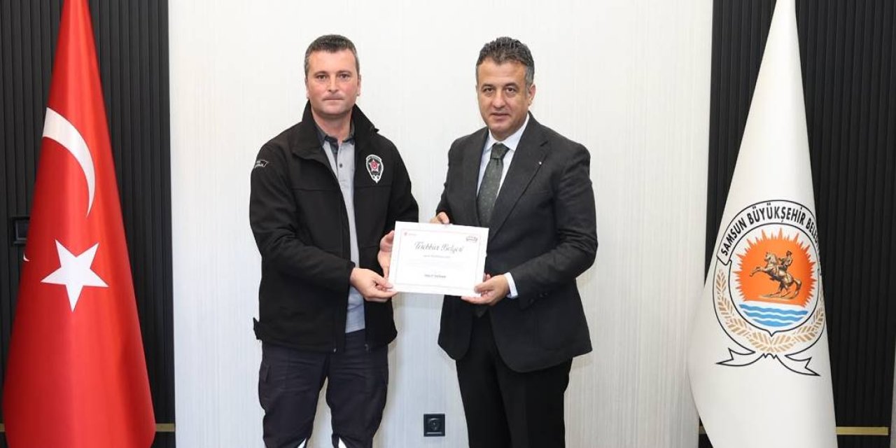 Başkan Doğan’dan hayat kurtaran personele ödül