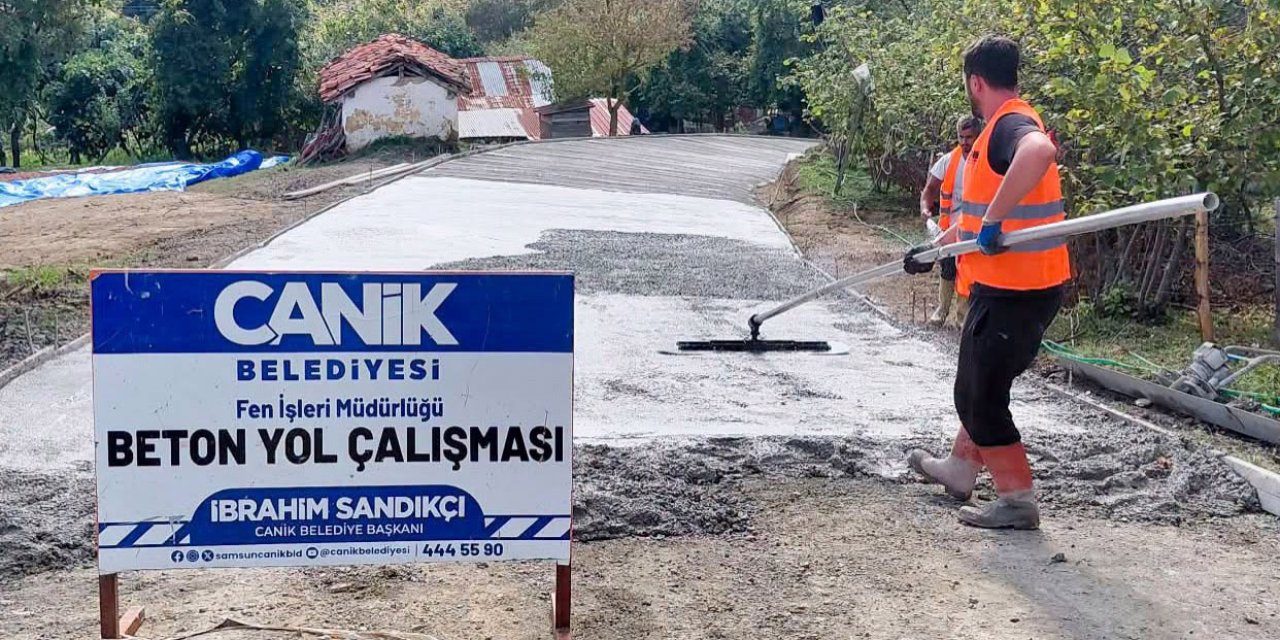 Canik'te ulaşıma yönelik yatırımlar sürüyor