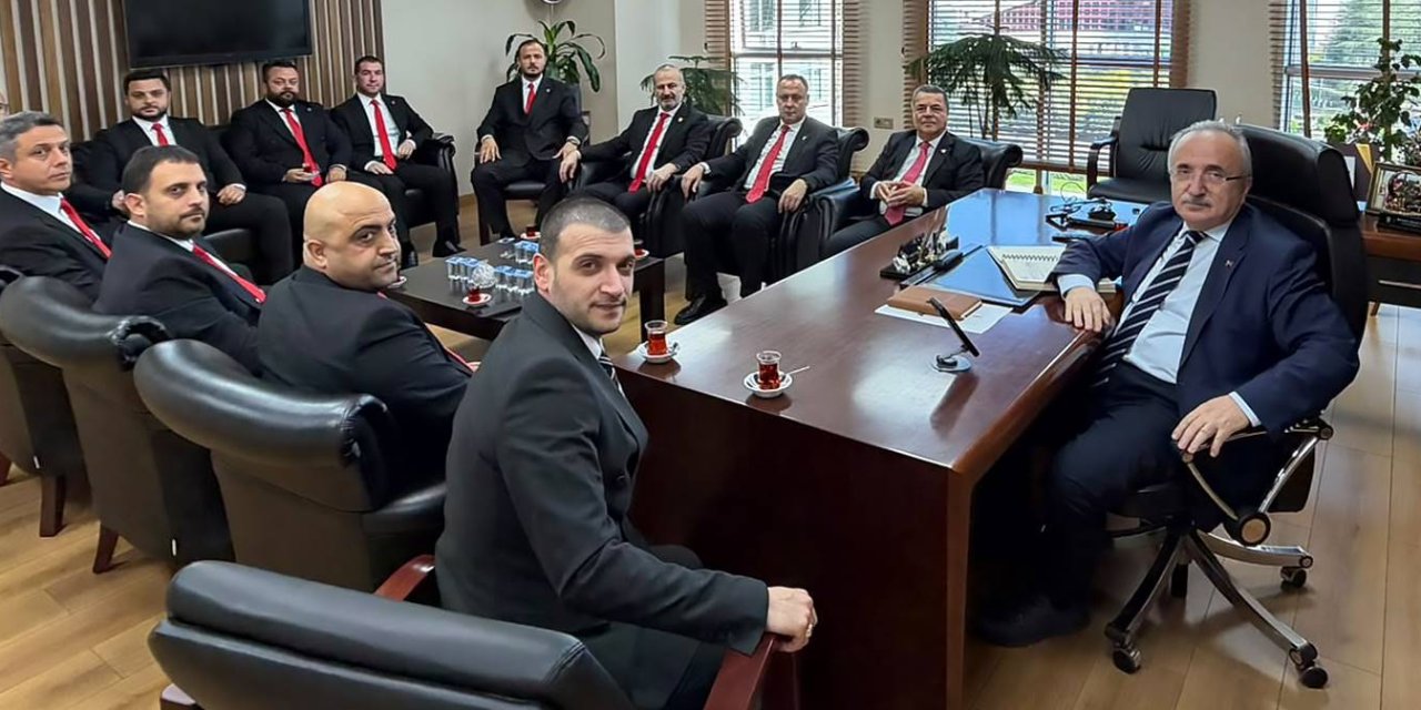 Samsunspor’dan AK Parti ve MHP İl Başkanlarına ziyaret