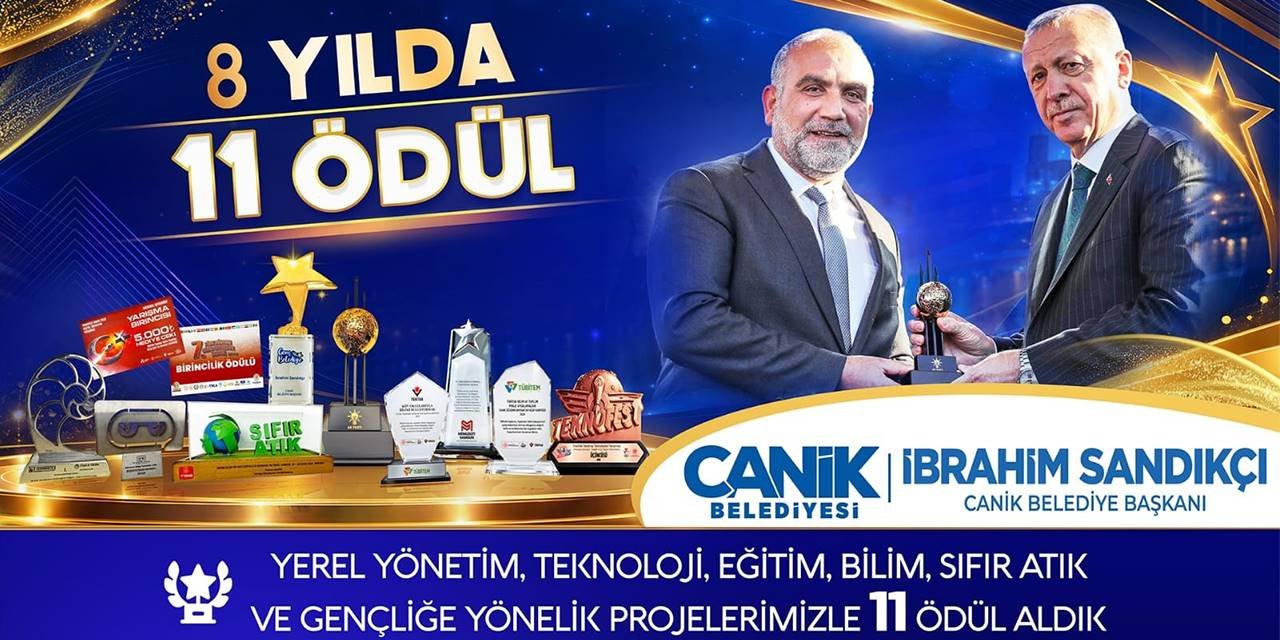 Canik Belediyesi 11 ayrı ödülün sahibi oldu