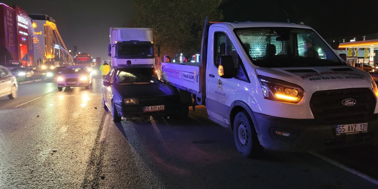 Trafik kazasında 2 kişi yaralandı