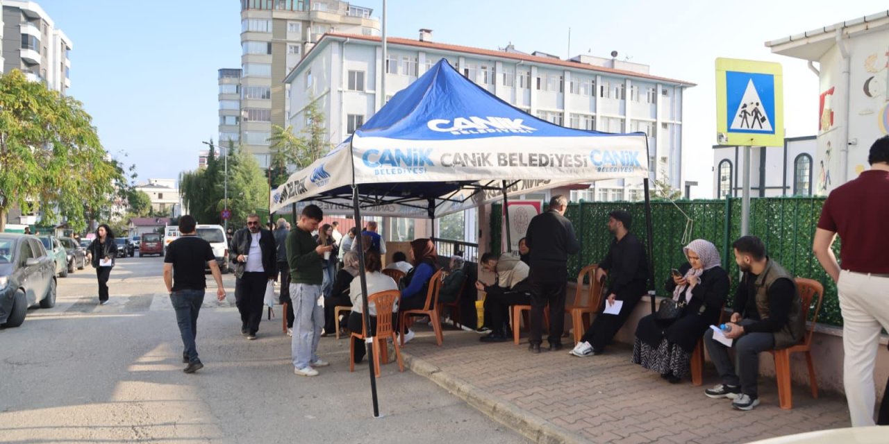 Canik Belediyesi KPSS adayları için sahada