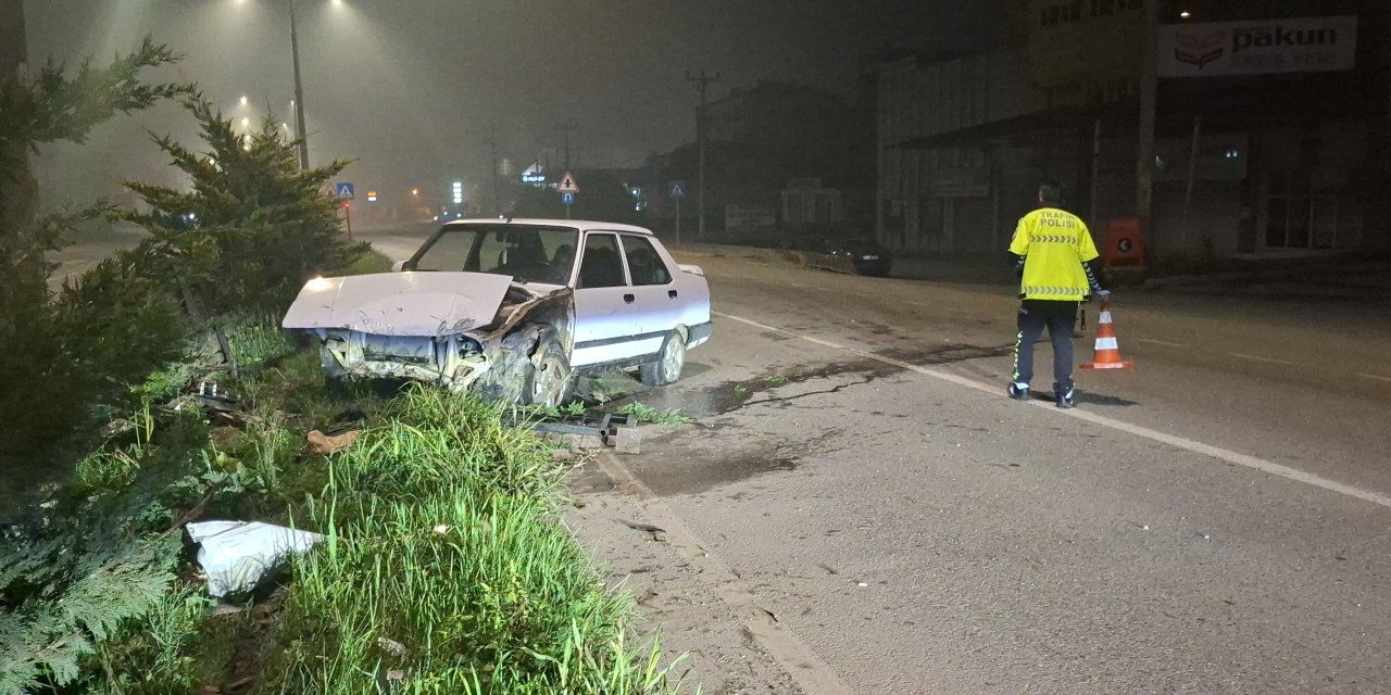 Trafik kazasında 1 kişi yaralandı