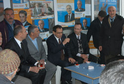 Demir ve Togar esnafı ziyaret etti