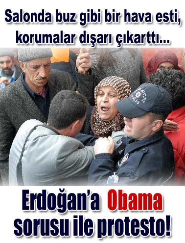 Erdoğan'a İsrail ve Obamalı soruyla protesto...