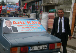 Alaçam'ın en renkli muhtar adayı
