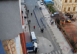 Adliye caddesinde güvenlik sağlandı