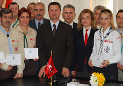 59 İzci Öğretmen sertifika aldı