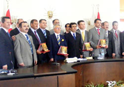 İl Encümenlerine plaket verildi