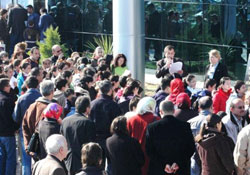 Öğrenciler burs için ter döktü