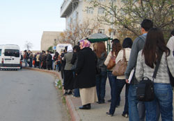 Öğrencilere dolmuş eziyeti