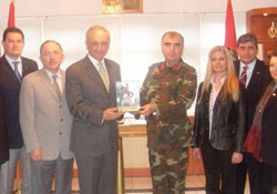 SAMSEVden Garnizon Komutanına ziyaret