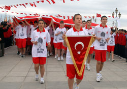 Sevgi Bayrağı Samsundan yola çıkarıldı
