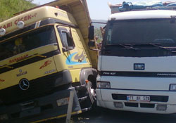 Dalgınlık kazaya neden oldu