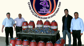 4,5 ton atık pil toplandı